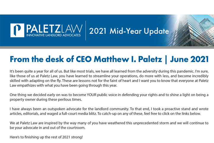 Paletz 2021 Mid Year Update